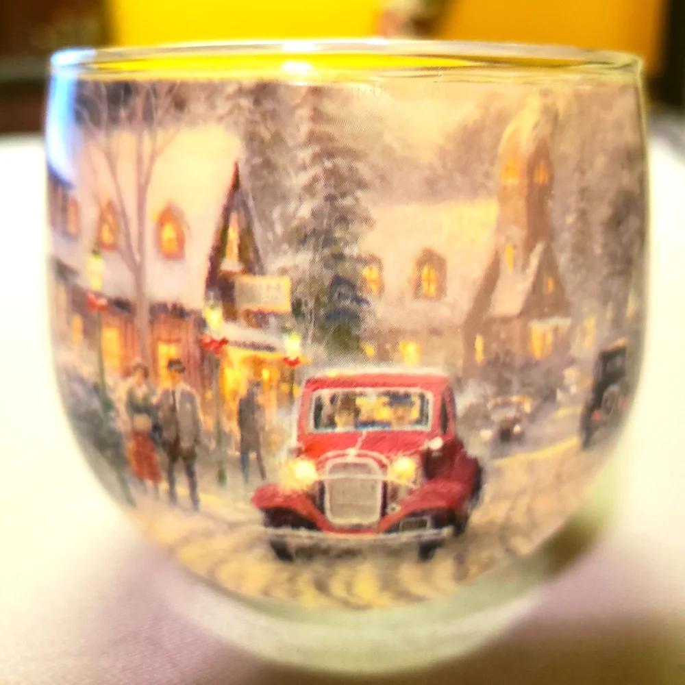 Vintage Glade MT Holiday Candle Scents Glass